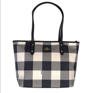 coach buffalo plaid bolsa